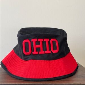 Ohio Black and Red Bucket Hat
